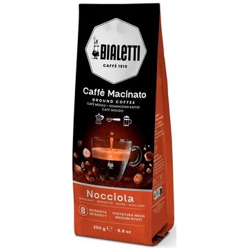 Bialetti Caffé Macinato Mogyoró ízű általános őrölt kávé 250g