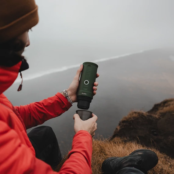 Outin Nano akkumulátoros hordozható kávéfőző - Forest Green (zöld)