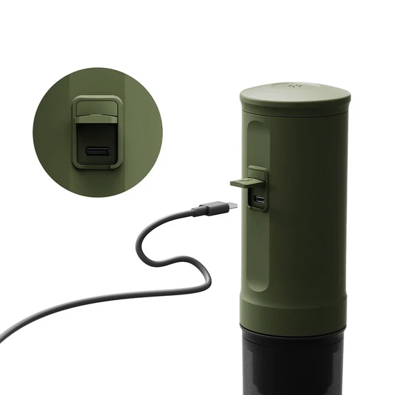 Outin Nano akkumulátoros hordozható kávéfőző - Forest Green (zöld)